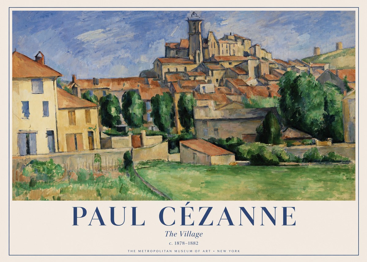 Paul Cézanne The Village I No1 - Póster