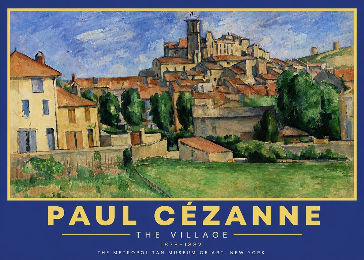 Paul Cézanne The Village I No5 - Póster
