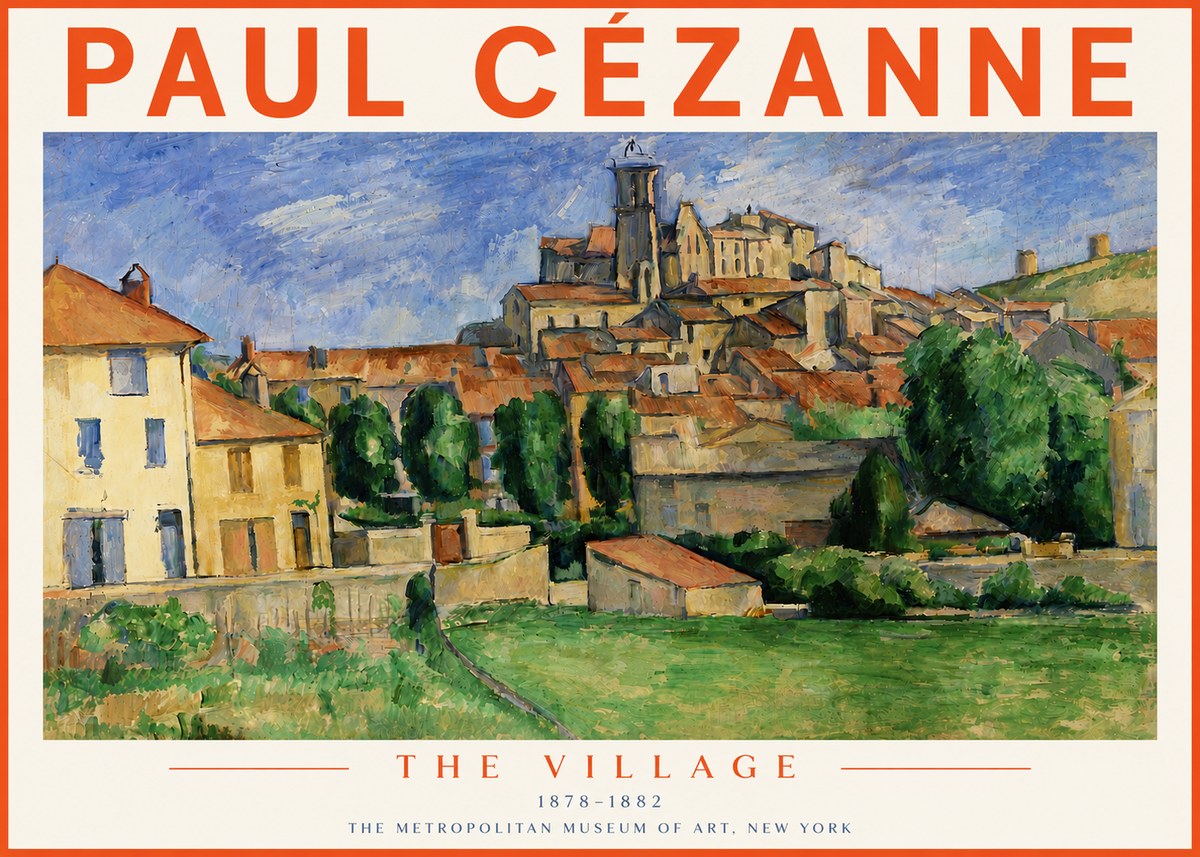 Paul Cézanne The Village I No6 - Póster