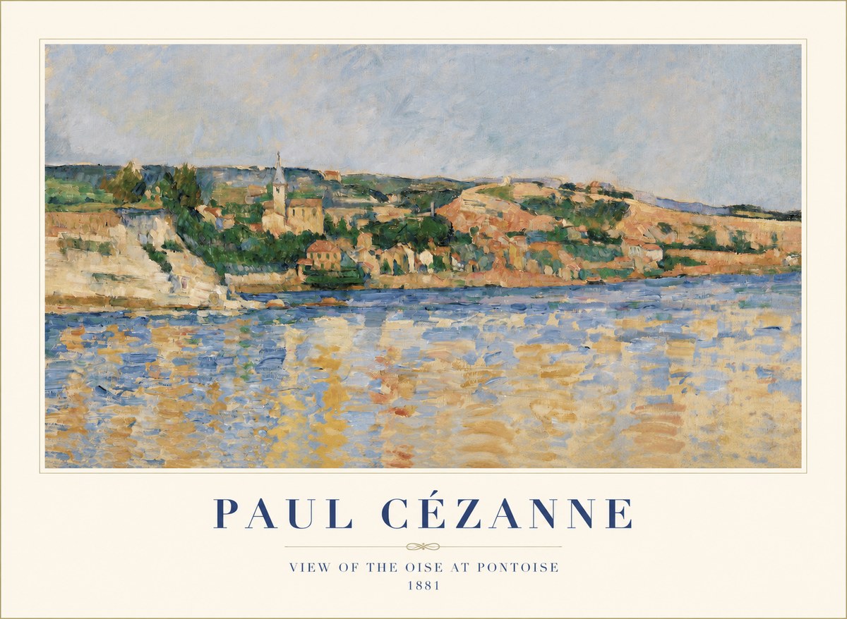 Paul Cézanne View of the Oise at Pontoise II No1 - Póster