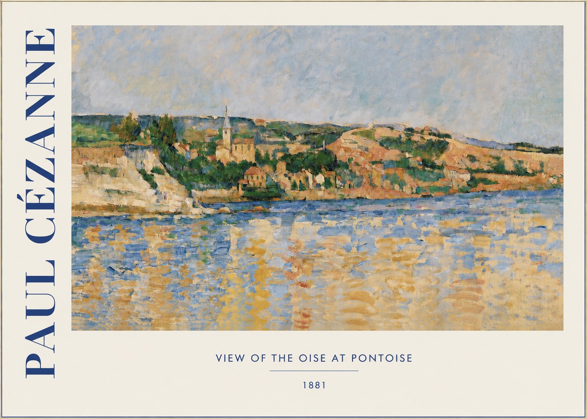 Paul Cézanne View of the Oise at Pontoise II No3 - Póster