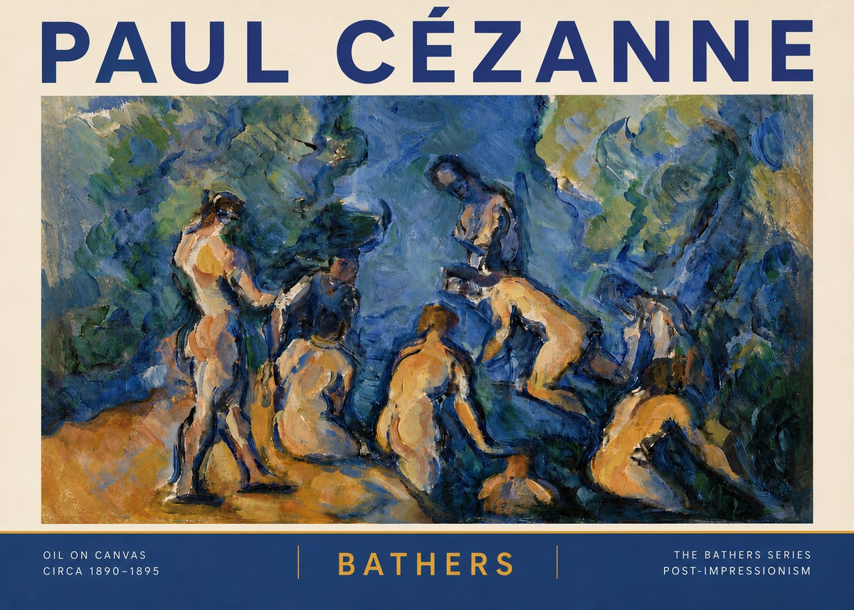 Paul Cézanne Bathers I No6 - Póster