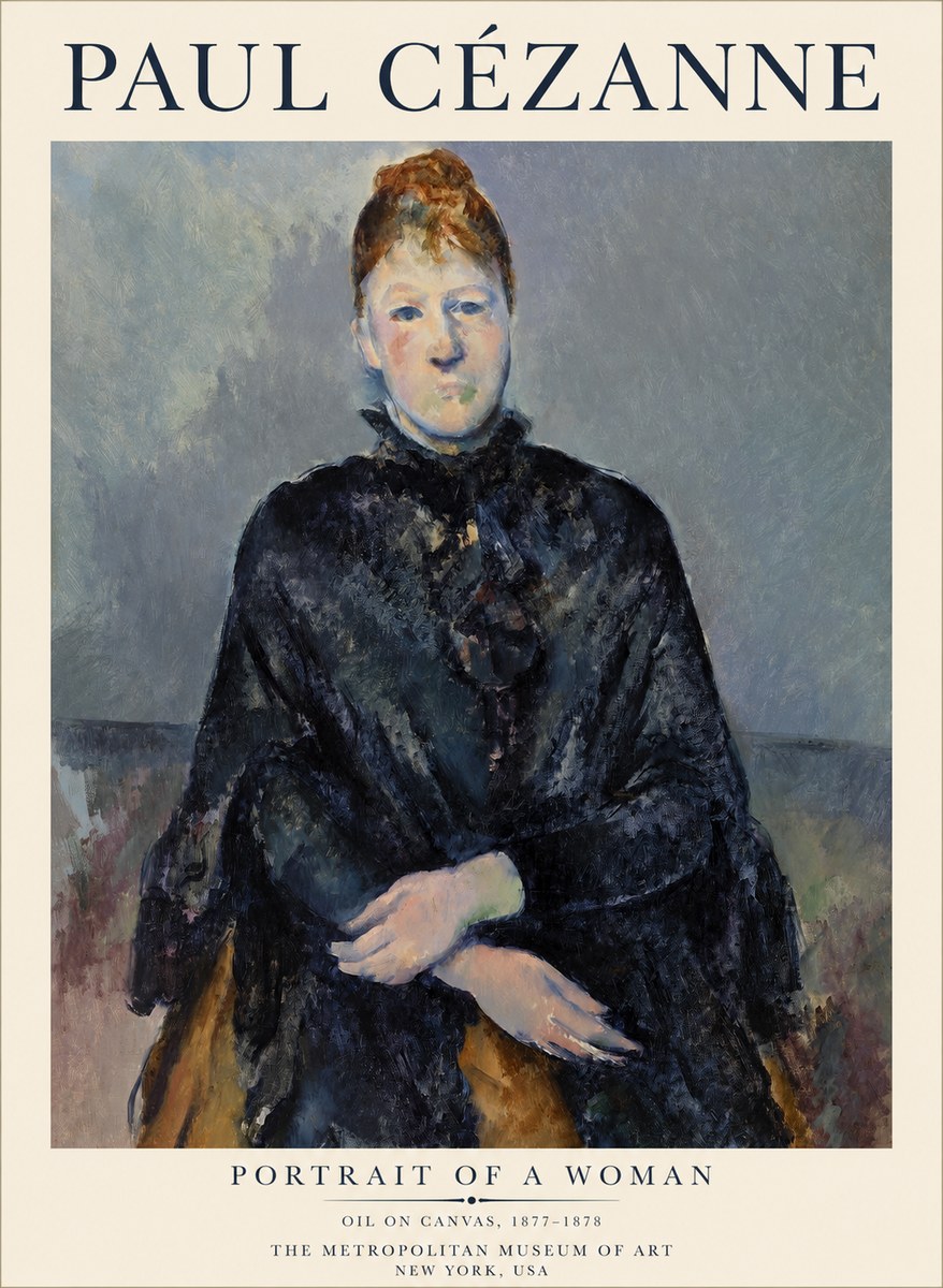 Paul Cézanne Portrait of a Woman I No1 - Póster