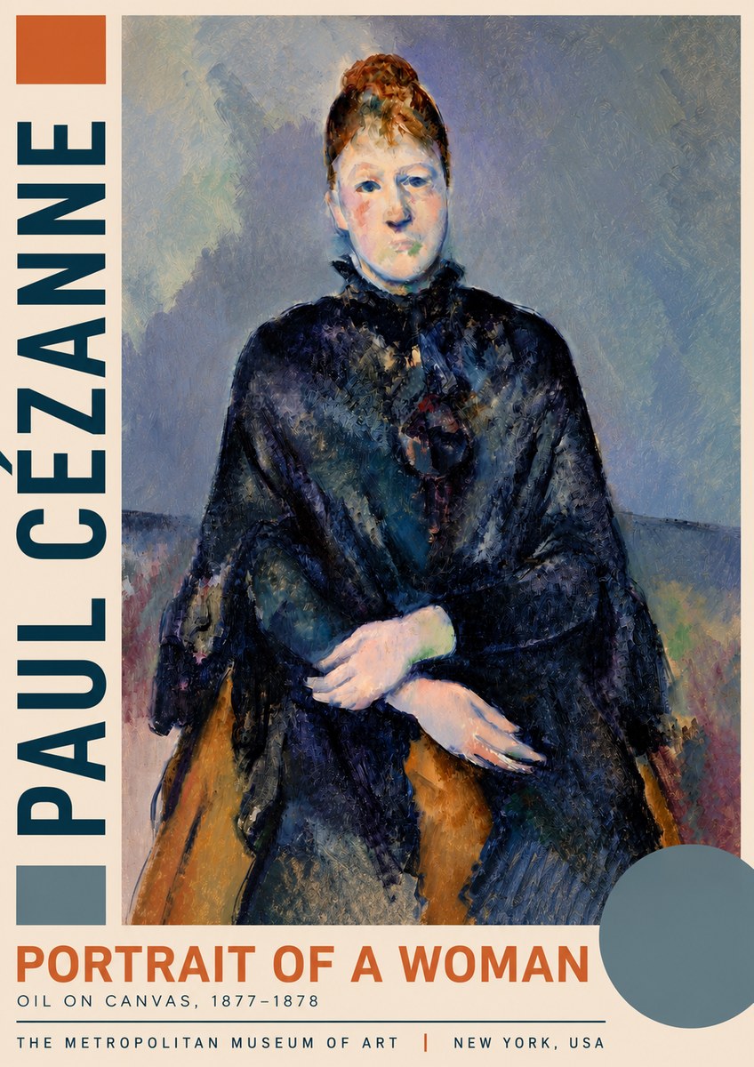 Paul Cézanne Portrait of a Woman I No3 - Póster