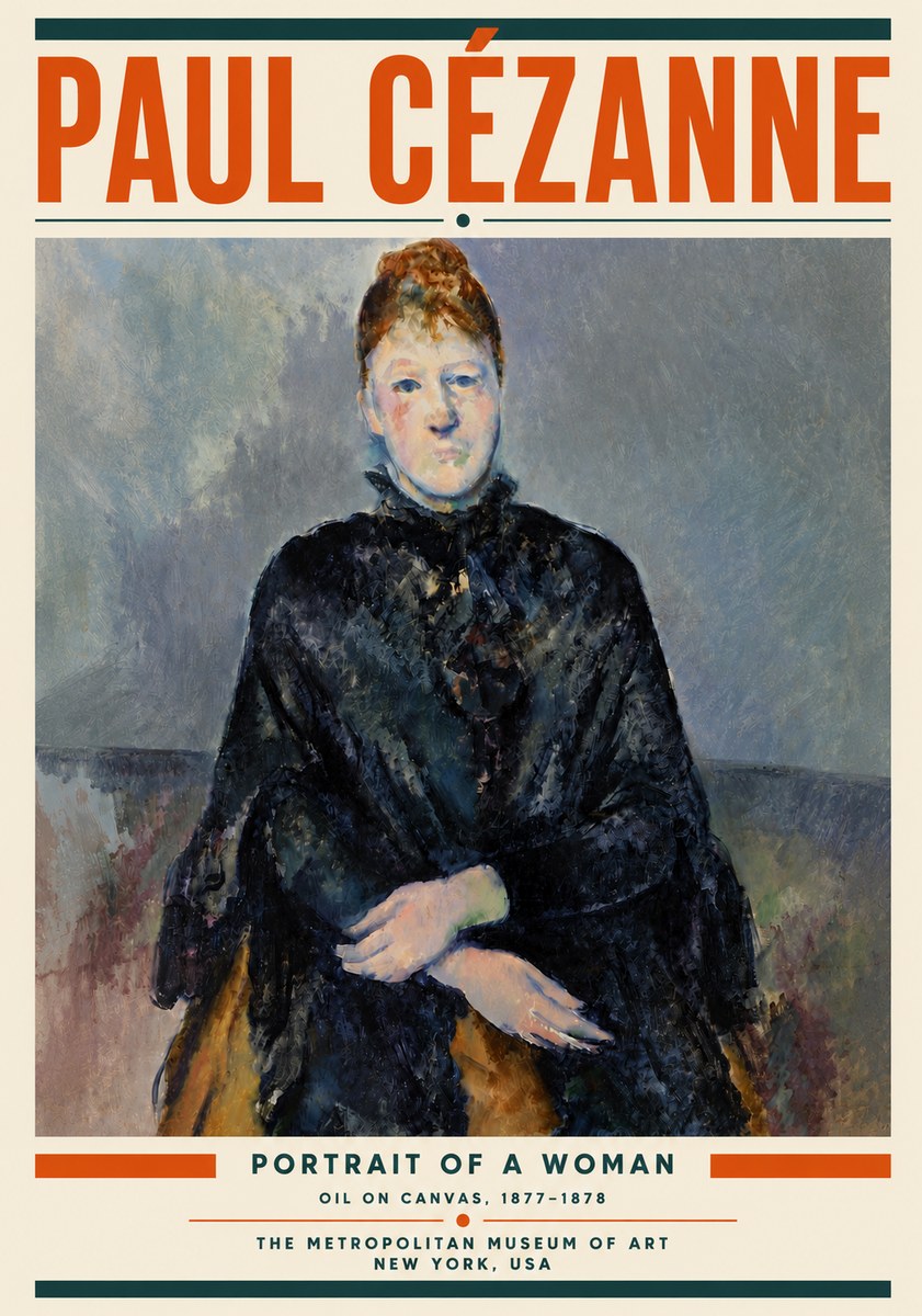 Paul Cézanne Portrait of a Woman I No6 - Póster