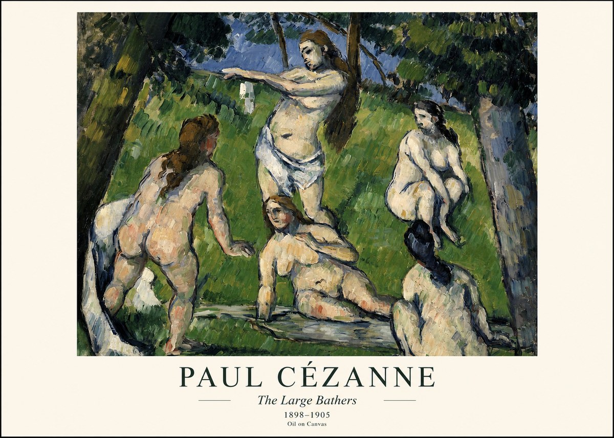 Paul Cézanne The Large Bathers III No1 - Póster
