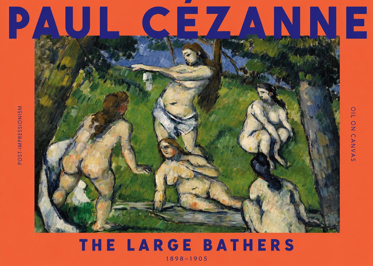 Paul Cézanne The Large Bathers III No2 - Póster