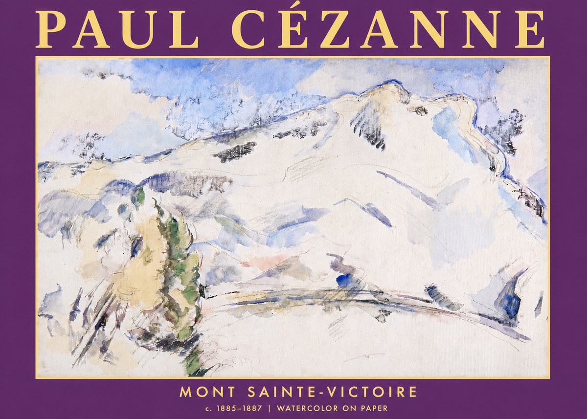 Paul Cézanne Mont Sainte-victoire No5 - Póster