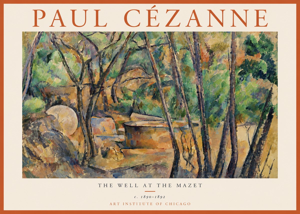 Paul Cézanne The Well at the Mazet No3 - Póster