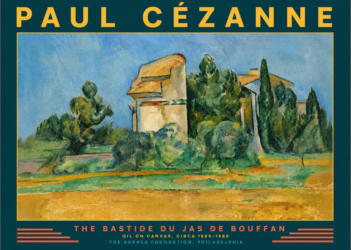 Paul Cézanne The Bastide Du Jas De Bouffan No4 - Póster