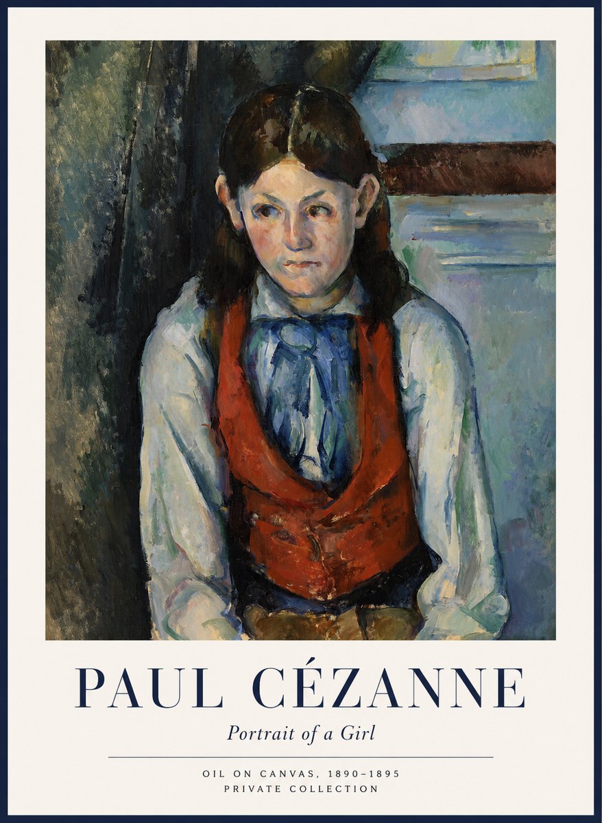 Paul Cézanne Portrait of a Girl No1 - Póster