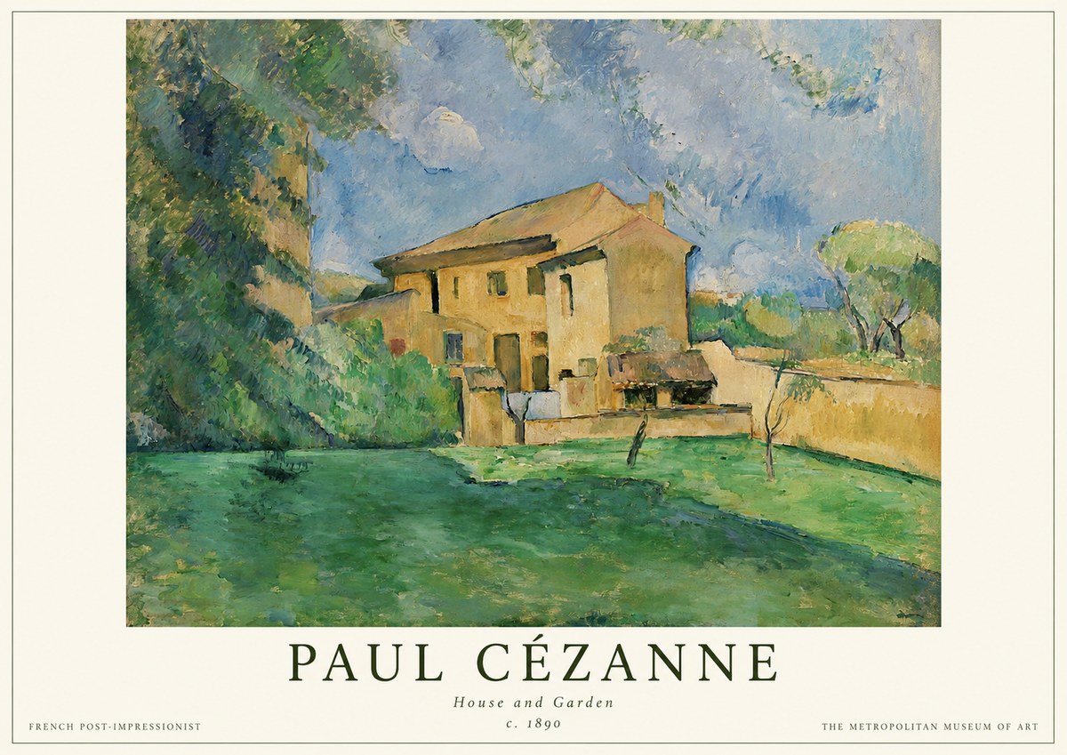 Paul Cézanne House and Garden No1 - Póster