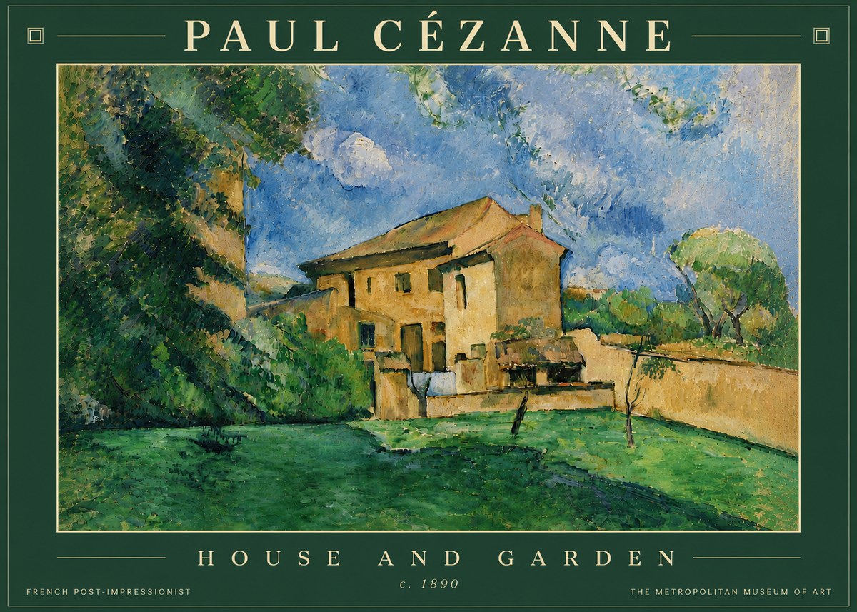 Paul Cézanne House and Garden No6 - Póster