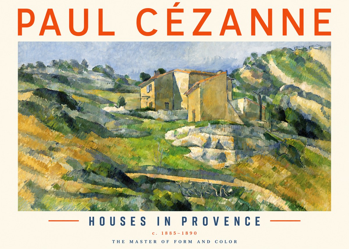 Paul Cézanne Houses in Provence No3 - Póster