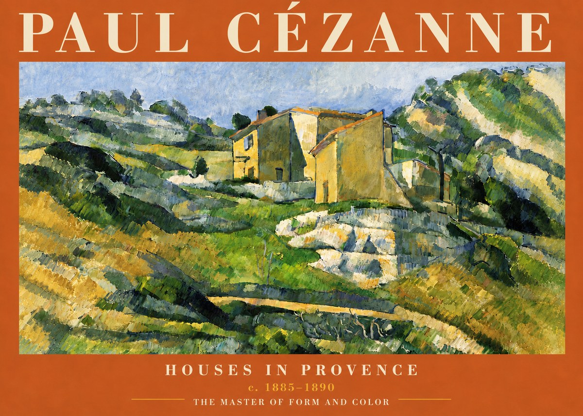 Paul Cézanne Houses in Provence No6 - Póster