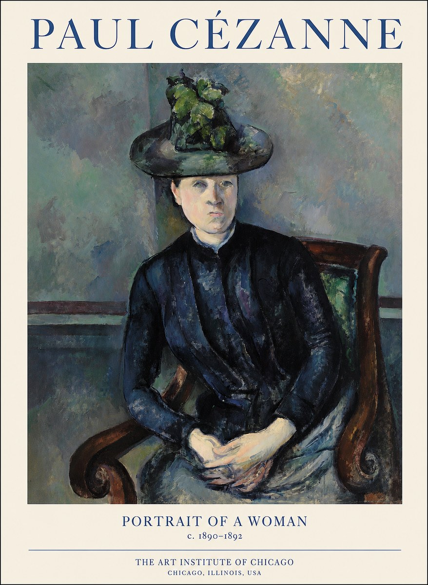 Paul Cézanne Portrait of a Woman II No1 - Póster