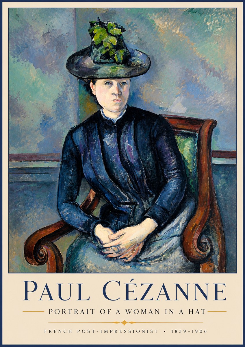 Paul Cézanne Portrait of a Woman II No2 - Póster