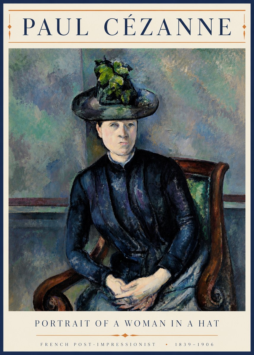 Paul Cézanne Portrait of a Woman II No4 - Póster