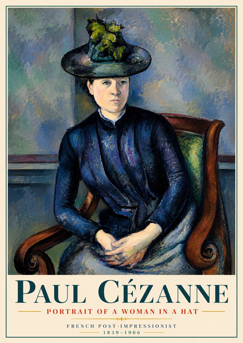 Paul Cézanne Portrait of a Woman II No6 - Póster