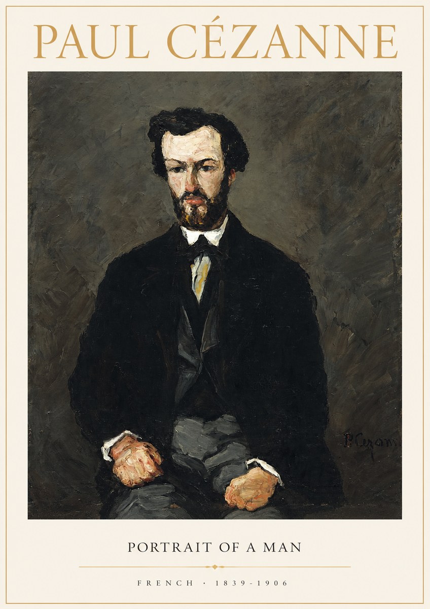 Paul Cézanne Portrait of a Man II No1 - Póster