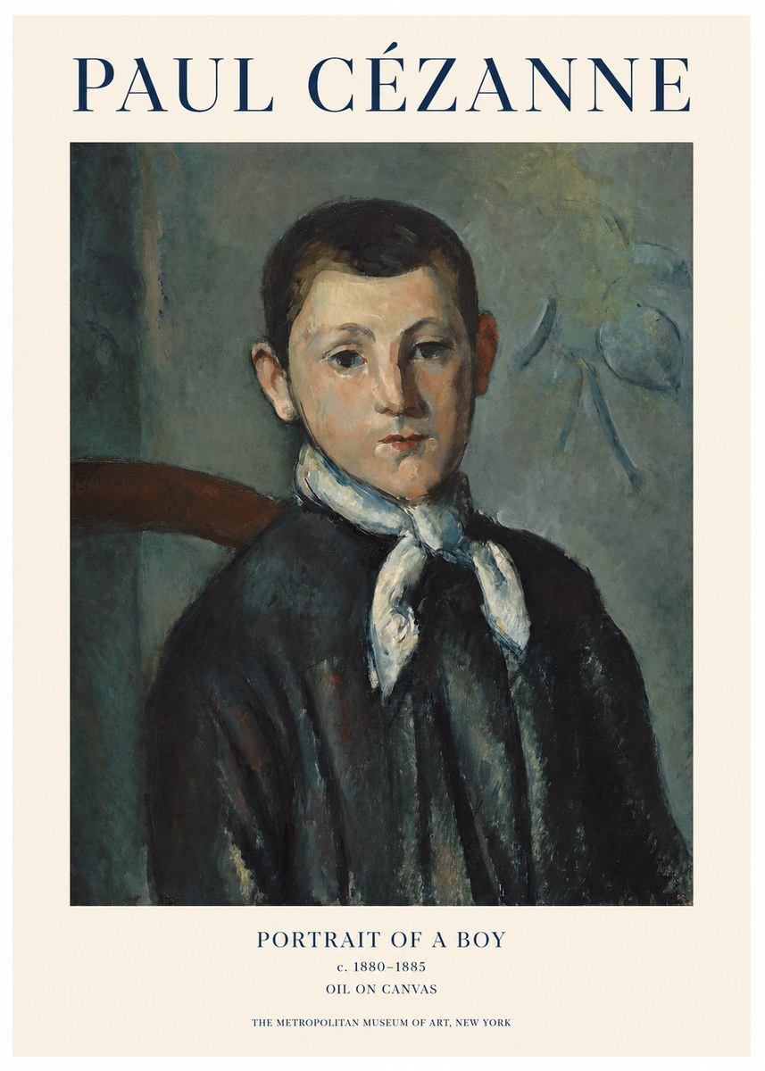 Paul Cézanne Portrait of a Boy No1 - Póster