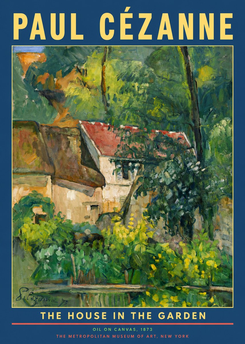 Paul Cézanne The House in the Garden No2 - Póster