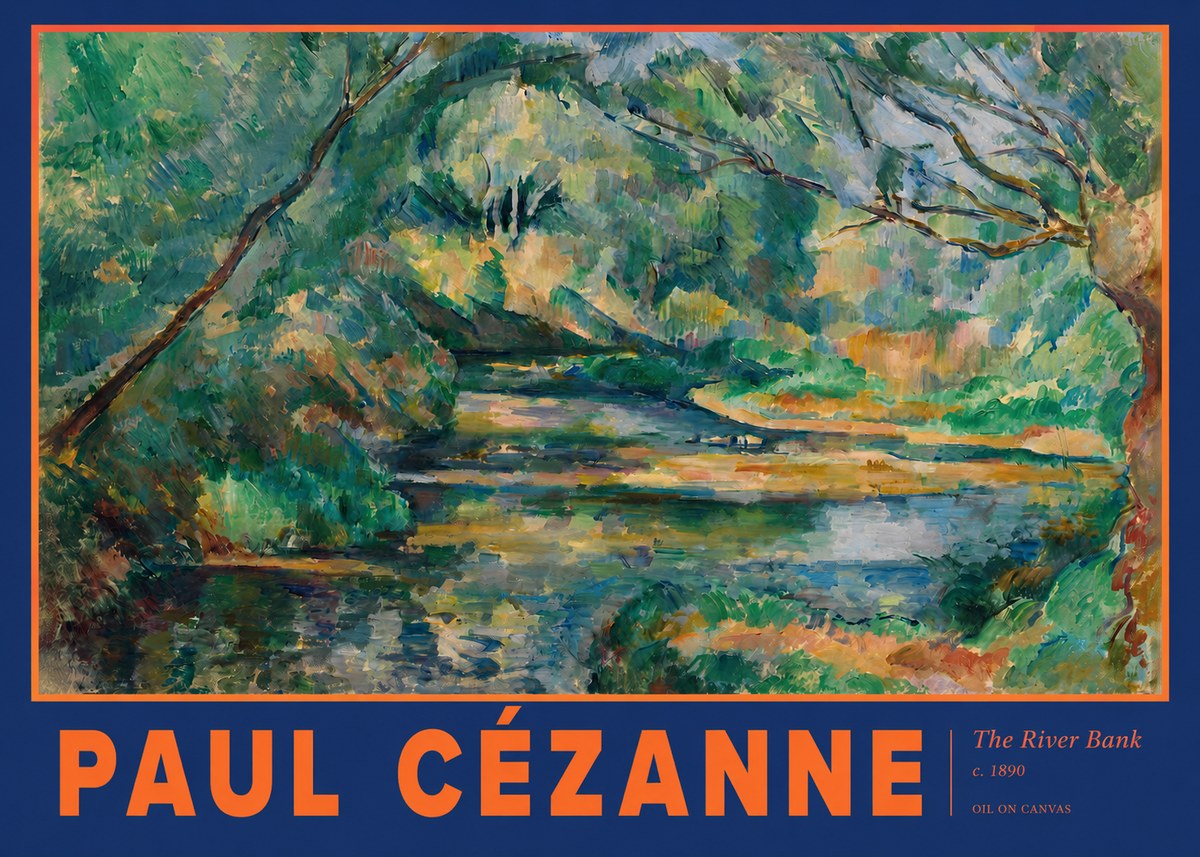 Paul Cézanne The River Bank No2 - Póster