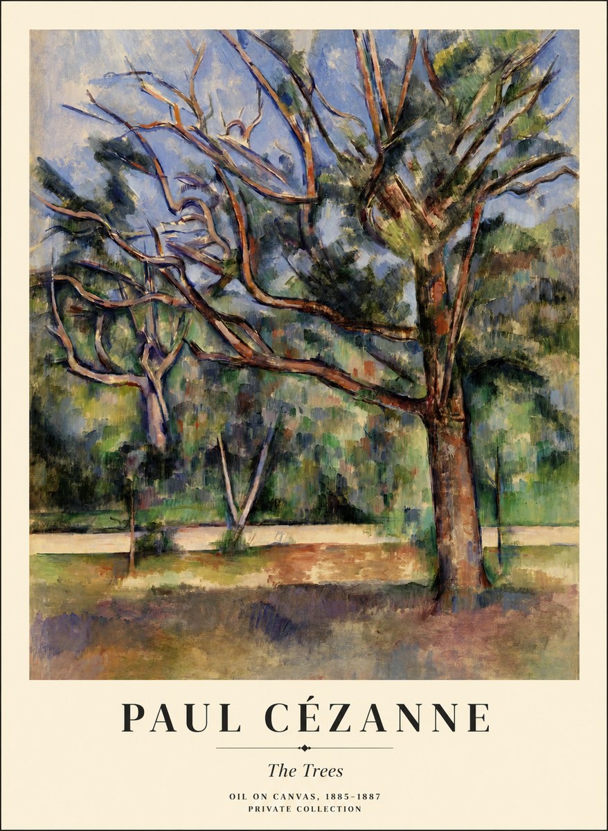 Paul Cézanne The Trees No1 - Póster