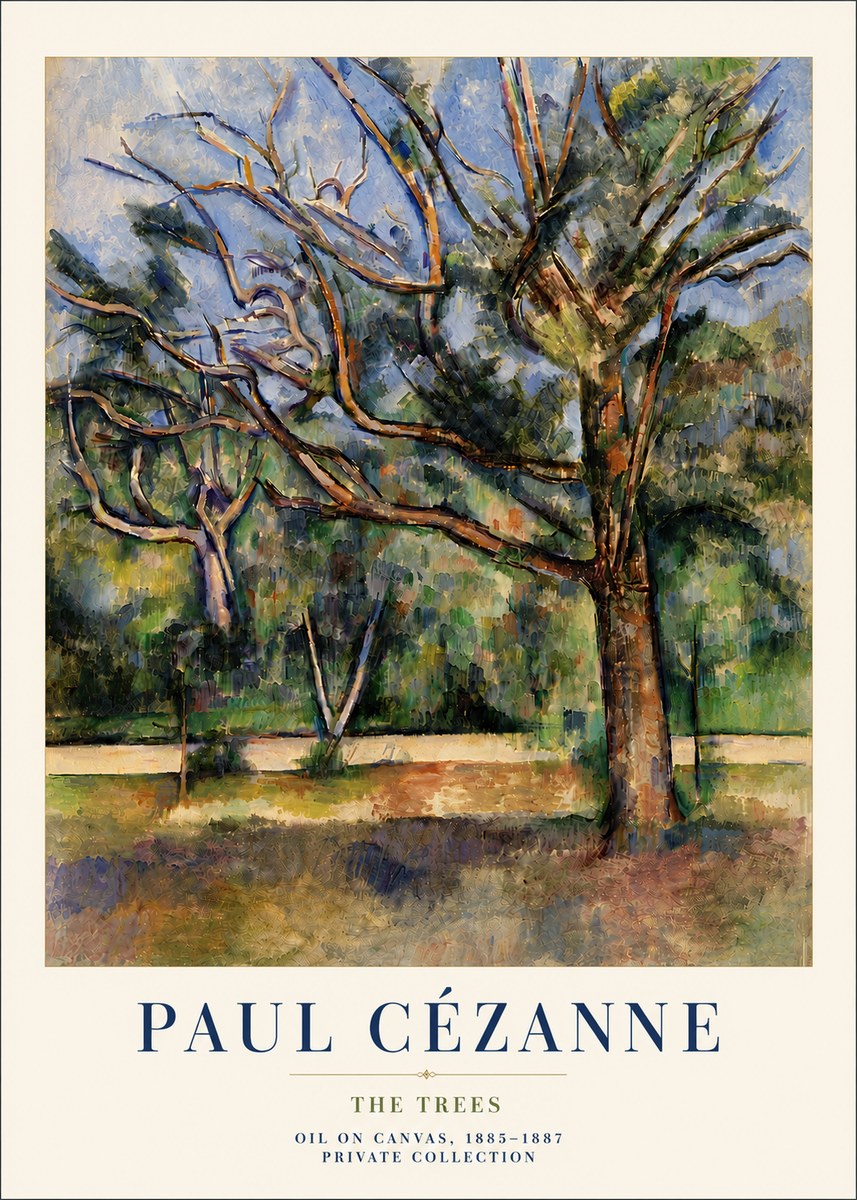 Paul Cézanne The Trees No6 - Póster