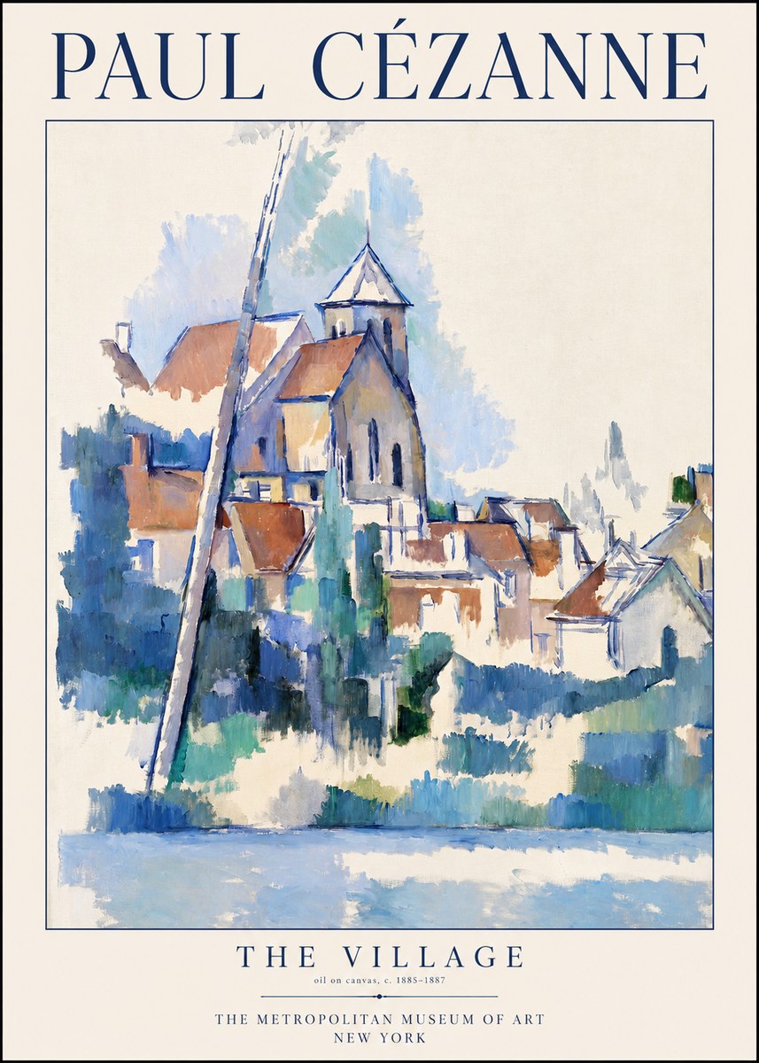 Paul Cézanne The Village II No1 - Póster