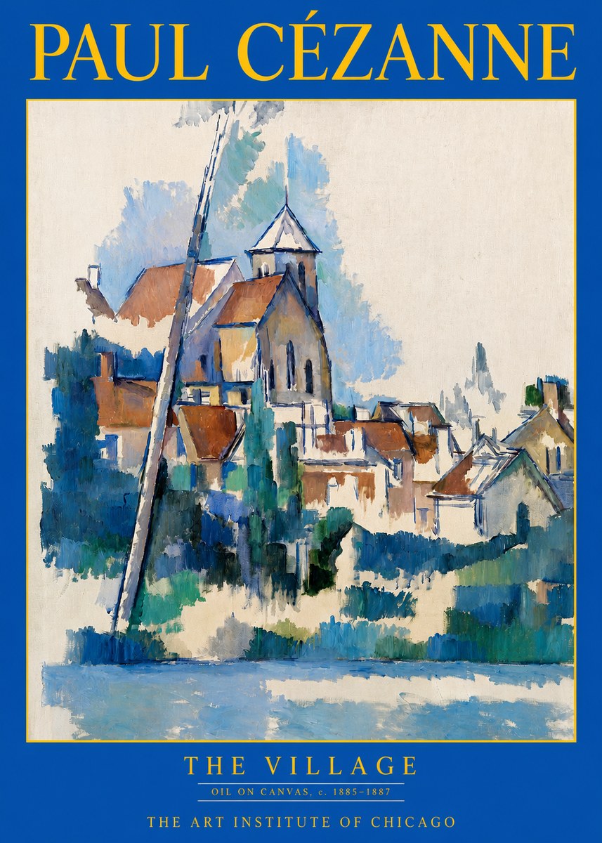 Paul Cézanne The Village II No2 - Póster
