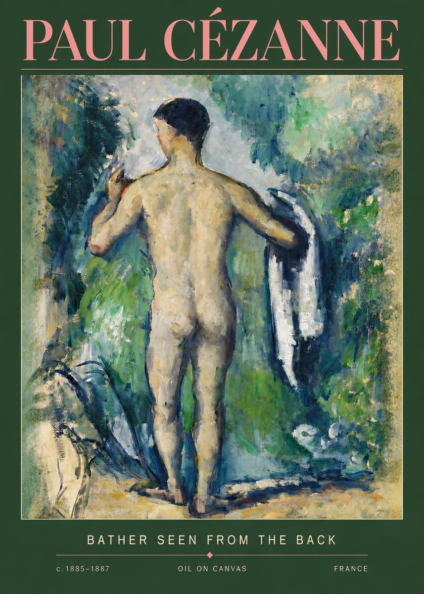 Paul Cézanne Bather Seen from the Back No3 - Póster