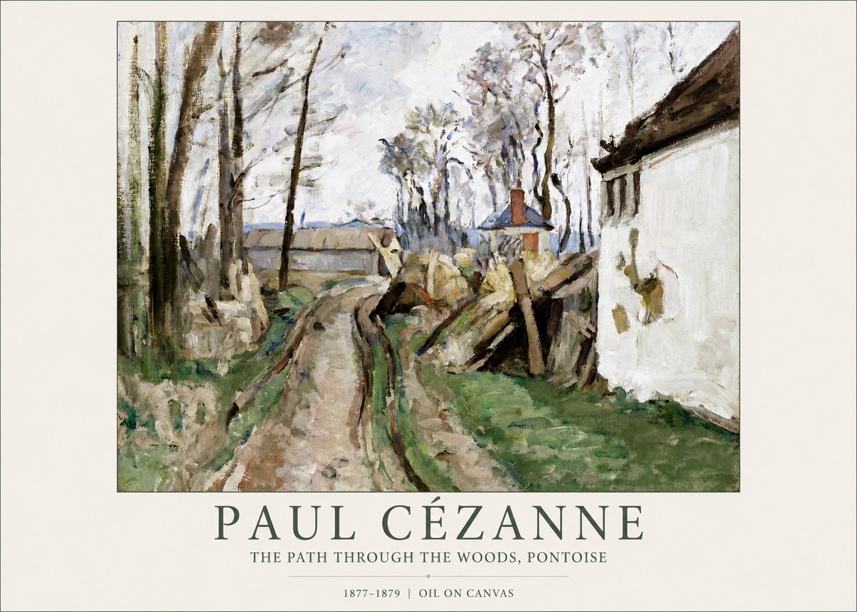 Paul Cézanne The Path Through the Woods, Pontoise No1 - Póster