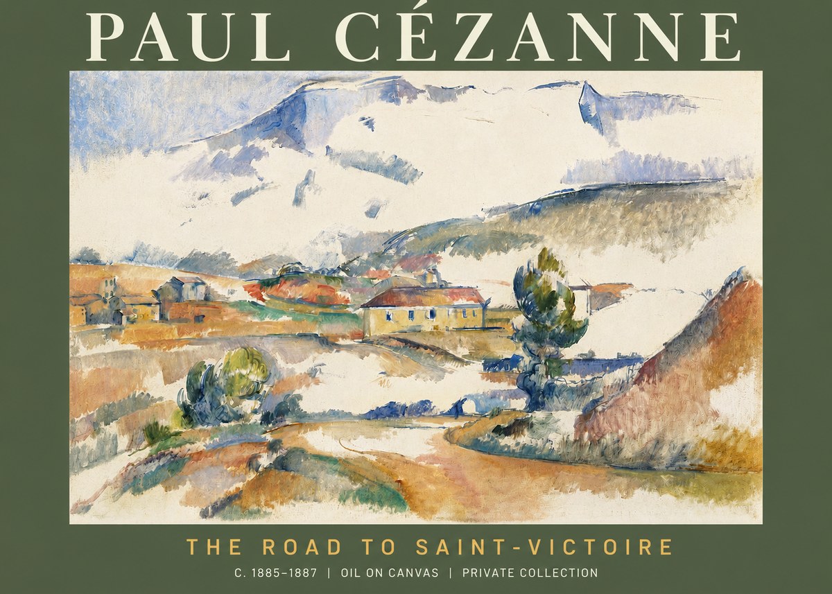 Paul Cézanne The Road to Saint-victoire No2 - Póster
