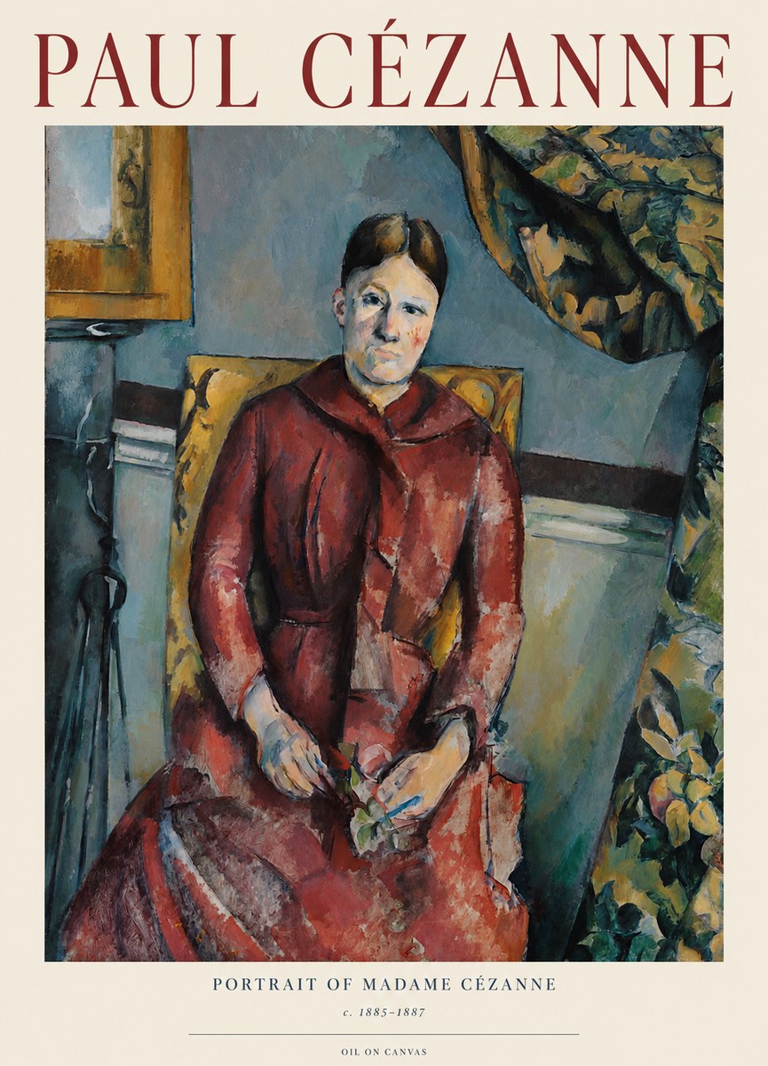 Paul Cézanne Portrait of Madame Cézanne II No1 - Póster