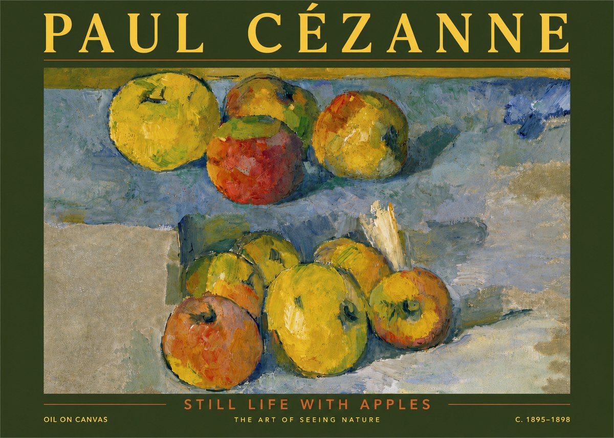 Paul Cézanne Still Life with Apples No5 - Póster