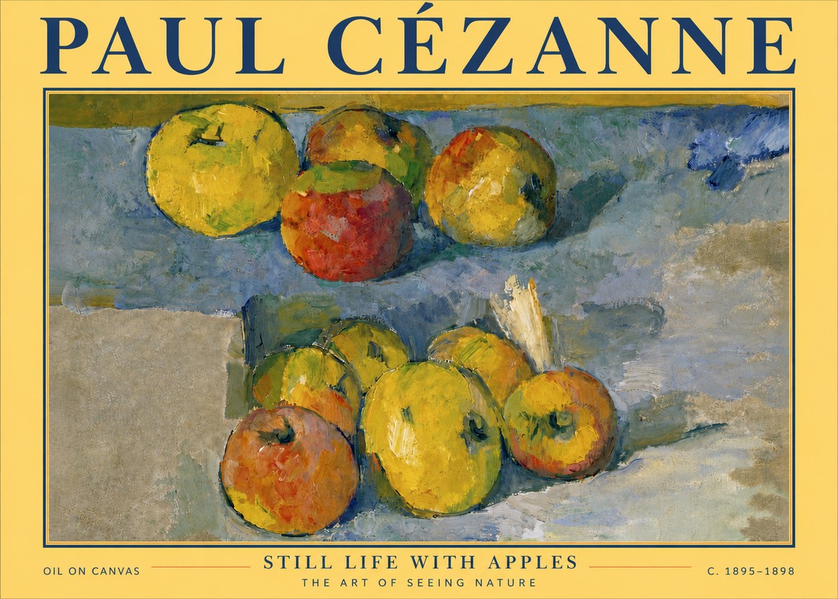 Paul Cézanne Still Life with Apples No6 - Póster