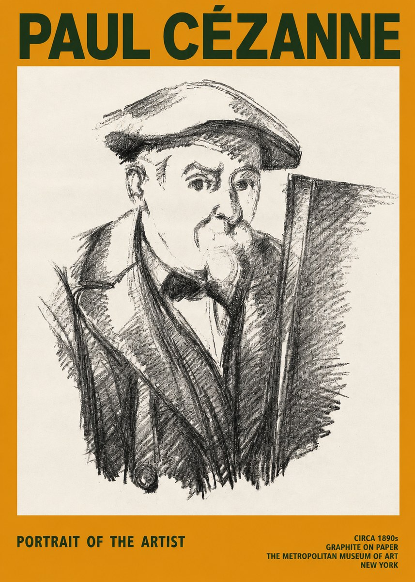 Paul Cézanne Portrait of the Artist III No2 - Póster