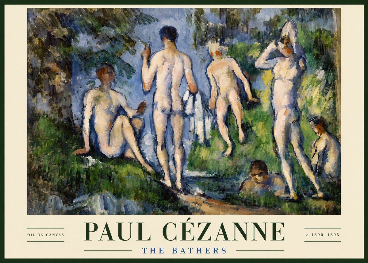 Paul Cézanne The Bathers No3 - Póster