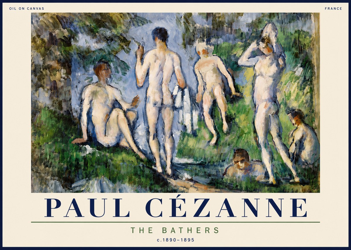 Paul Cézanne The Bathers No6 - Póster