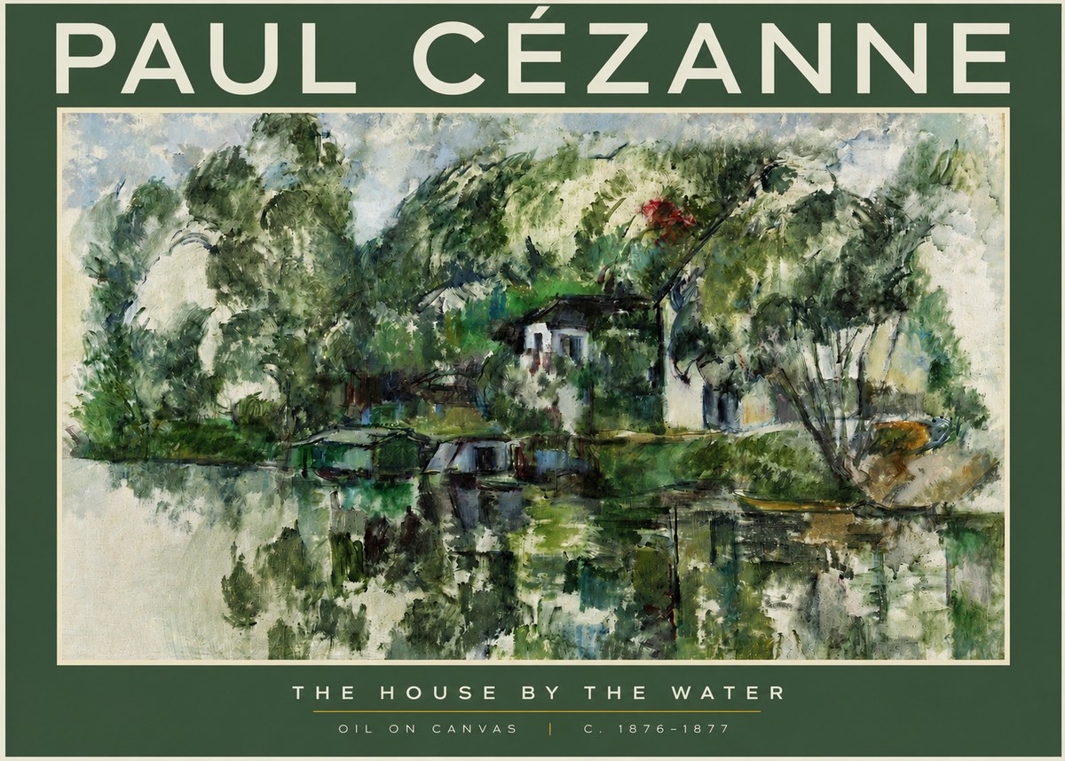 Paul Cézanne The House by the Water No2 - Póster