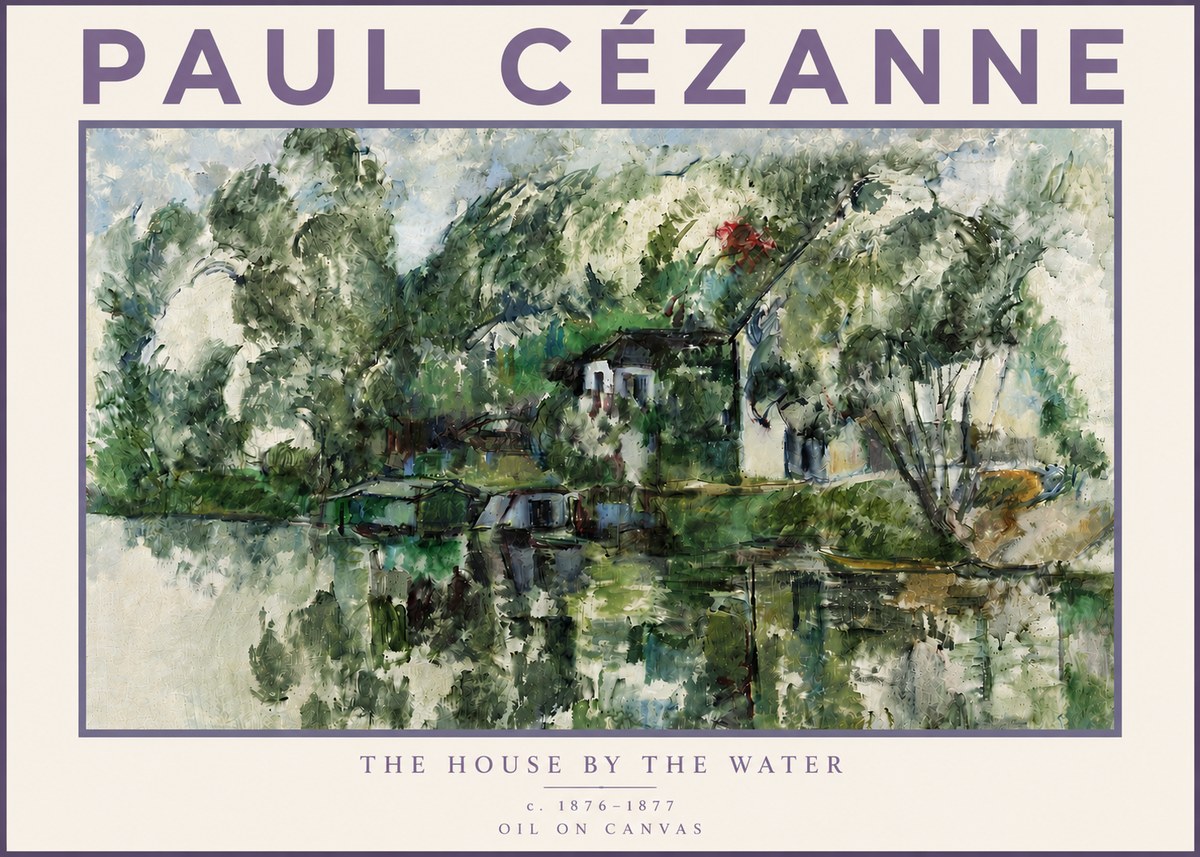 Paul Cézanne The House by the Water No3 - Póster