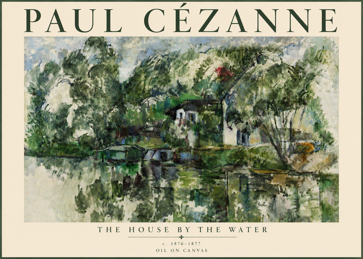 Paul Cézanne The House by the Water No5 - Póster