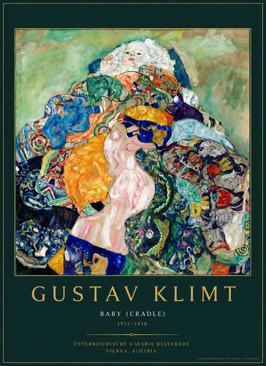 Klimt Baby (Cradle) No3 - Póster