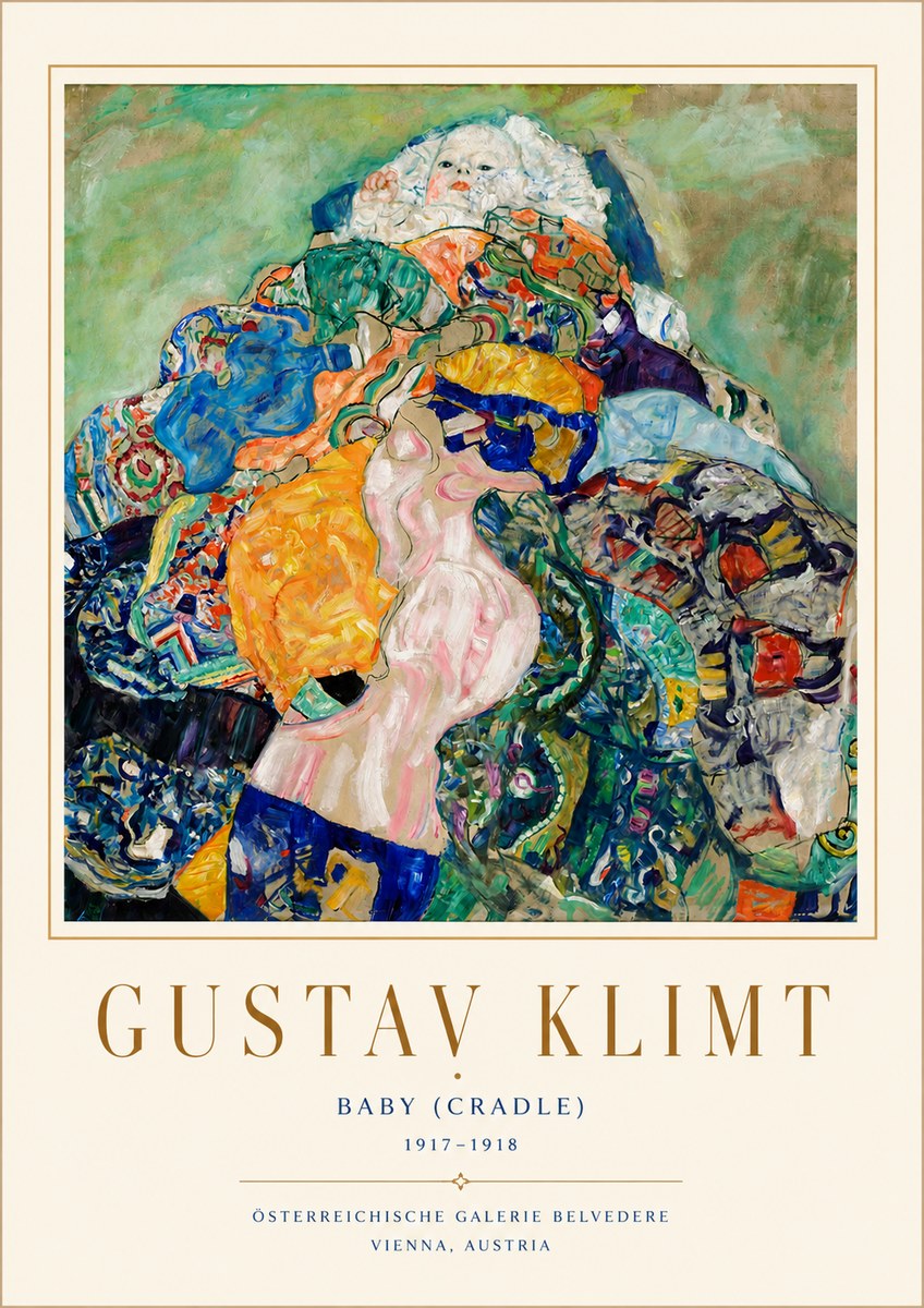 Klimt Baby (Cradle) No4 - Póster