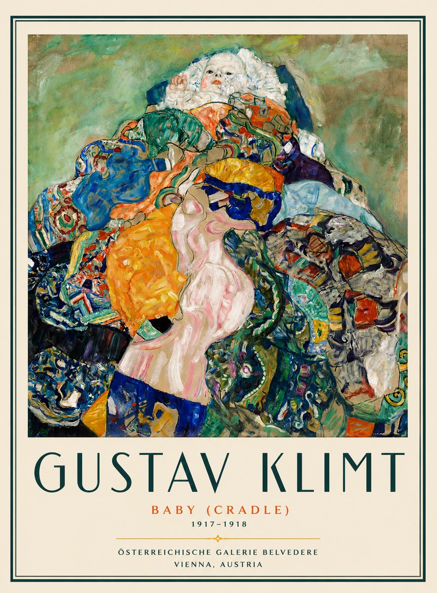 Klimt Baby (Cradle) No6 - Póster