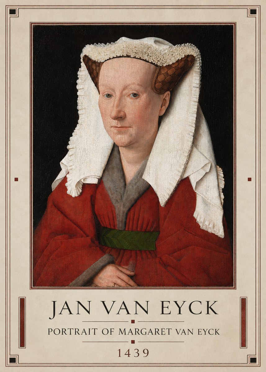 Jan van Eyck Portrait of Margaret Van Eyck II No1 - Póster