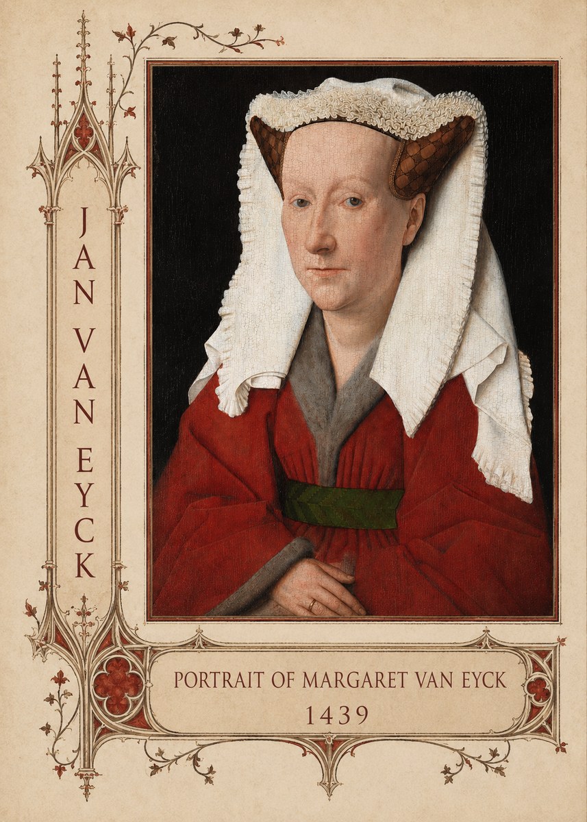 Jan van Eyck Portrait of Margaret Van Eyck II No2 - Póster