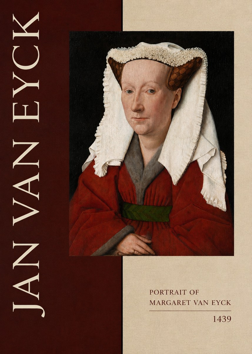 Jan van Eyck Portrait of Margaret Van Eyck II No5 - Póster