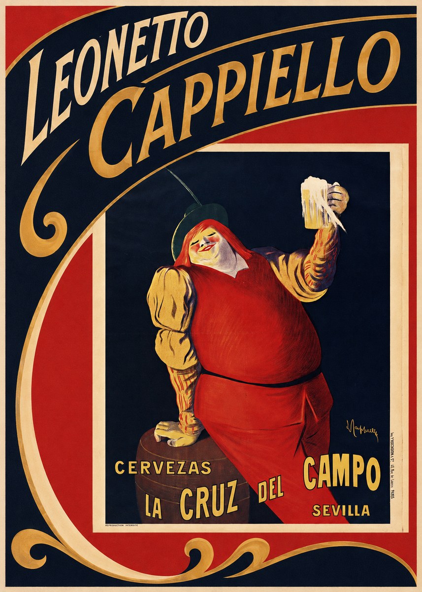 Leonetto Cappiello Cervezas La Cruz Del Campo No2 - Póster